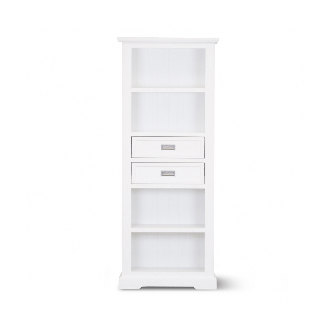 Coastal White Timber Bookcase