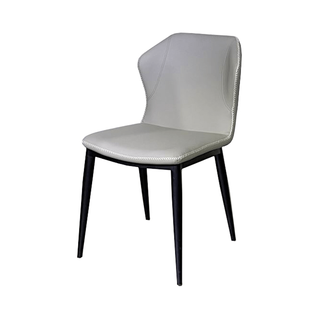 Stella PU Leather Dining Chair Grey