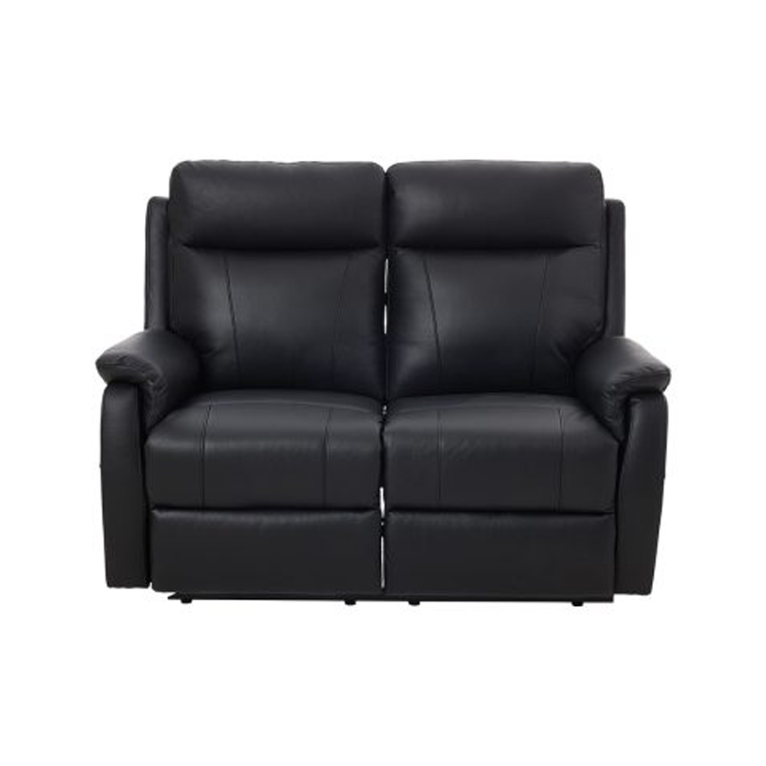 Delilah Black Leather Manual Recliner Suite | Supreme Furniture