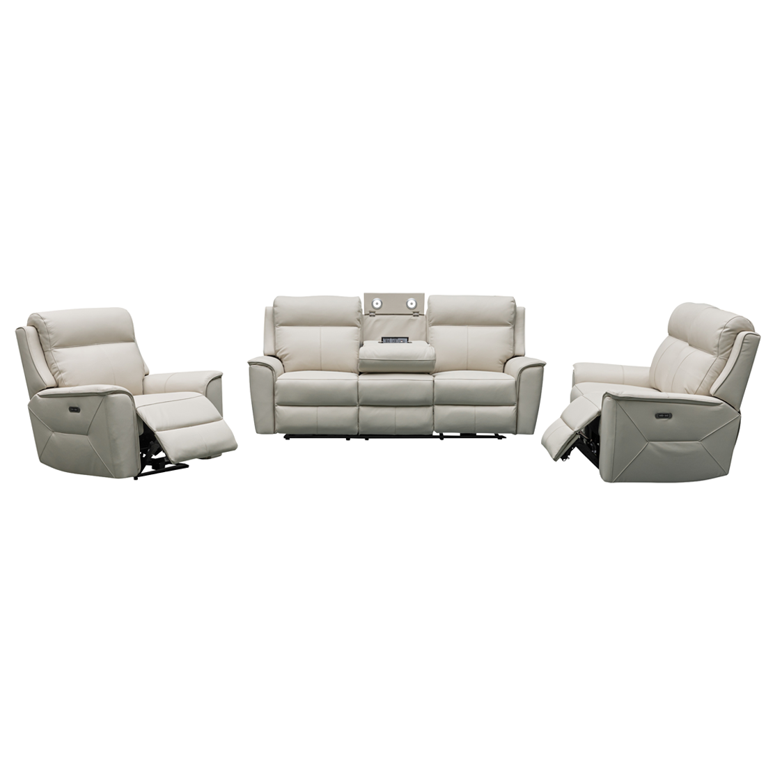 Justin Leather Electric Recliner